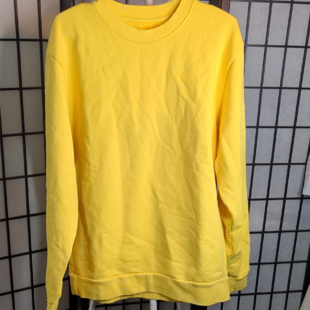ONE OF THESE DAYS Heavyweight Bright Yellow Sweatshirt (Sample)